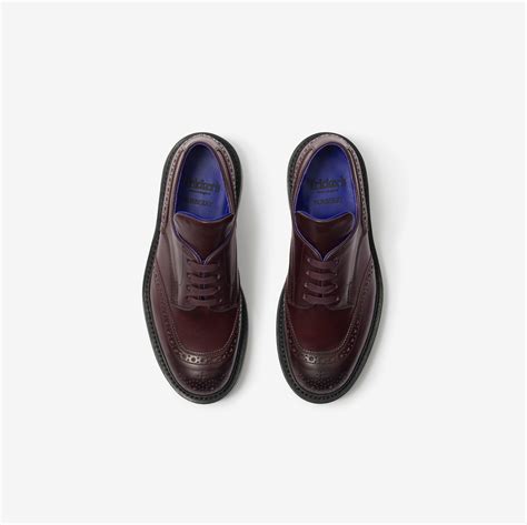 burberry leather platform brogues|Tricker’s Leather Devon Brogues in Aubergine .